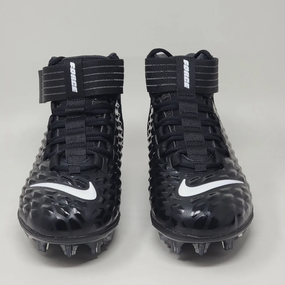 Nike Force Savage Pro 2 Football Cleats Men Size 10.5 AH4000-002 Black/White New